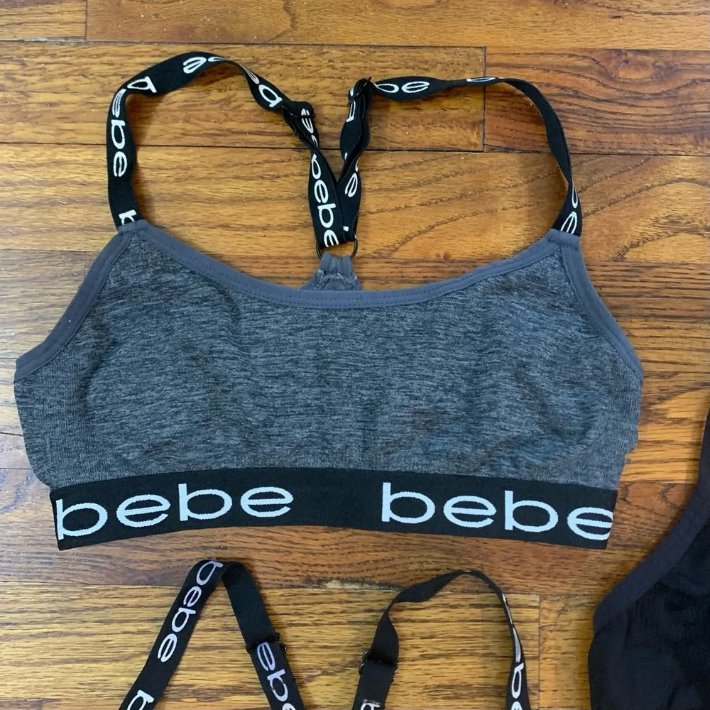3 Girls Bras Sport Bras Athletic Activewear Top CG BEBE Brands 34 - 36 M - L